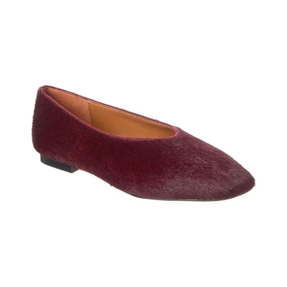 Madewell Mylie Haircalf Ballet Flat, Red